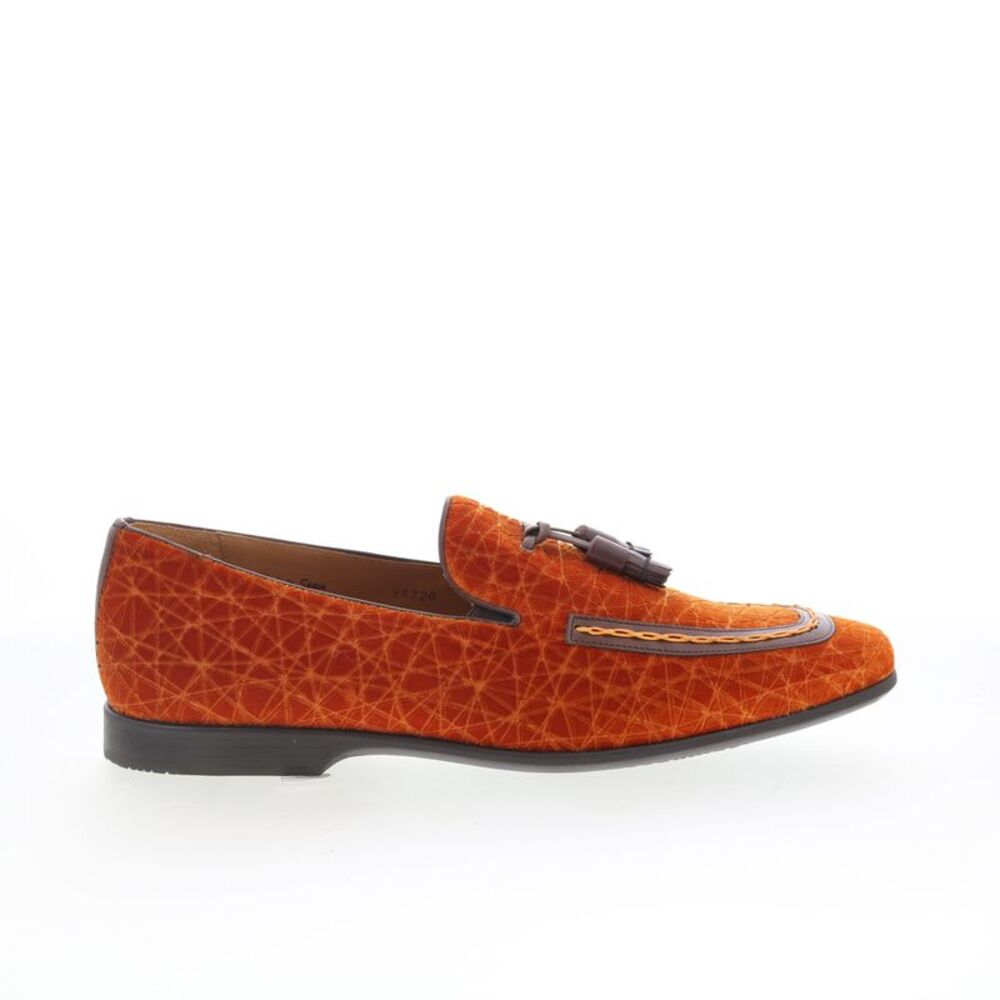 Mezlan Mens Tassel Loafer Orange Shoes (NWT)